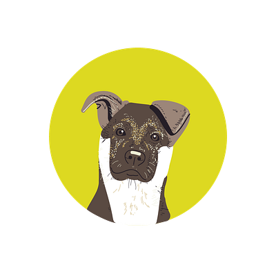 Vector Dog. illustration portrait vector vector art