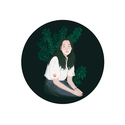 Asian girl art illustration photoshop