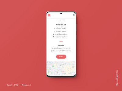 Daily UI #028 - Contact Us (Rebound) 028 aveiro contact contact form contact page contact us contacts dailyui dailyui 028 dailyuichallenge elvas freelancer graphic designer layout minimalism minimalist mobile design mobile ui rebound ui ux