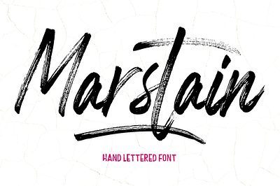 Marstain Font brush pen font script