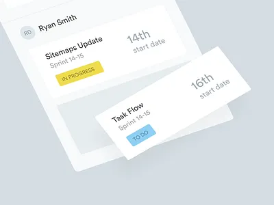 Employee Task Card | Mobile App cards employee tracker mobile app design progress project management task to do ui ux design user experience user interface design work from home