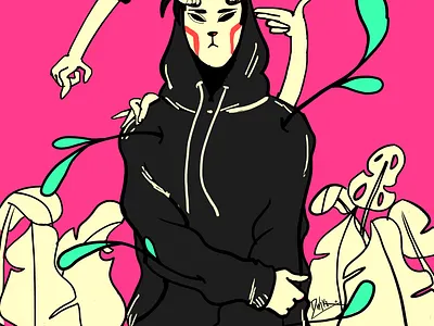 Stay wonder! Kitsune artwork digitalart illustration