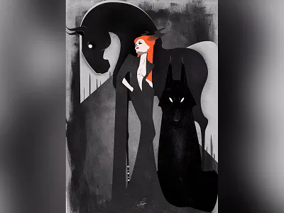 The Wanderers animal character design clothing conceptual costume design fairy tale horse ideation illustration illustrator mood scenery space vector