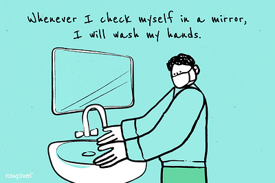 rawpixel & H+K COVID-19 Study:Wash your hands. advice awareness background boy clean corona virus coronavirus covid covid 19 covid 19 covid19 effective messaging habit habit formation i will wash my hands illustration implementation implementation intention