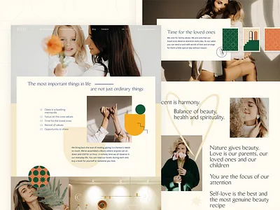 Accent — Main page design beauty branding clinic design fashion graphic design interaction interface landing page minimal pastel photography typogaphy ui uiux web web design