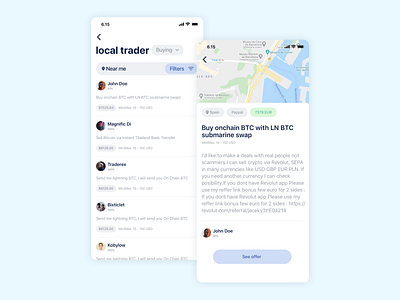 Local trader BlueWallet bitcoin finance p2p trading wallet