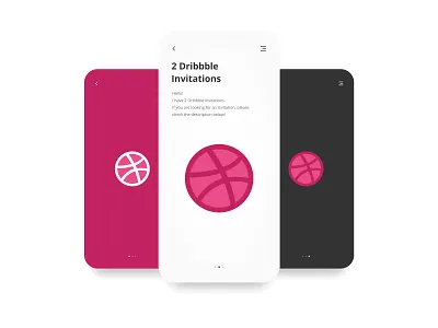 2 Dribbble Invitations dribbble dribbble best shot dribbble invitation dribbble invite invitation invite logo logo design