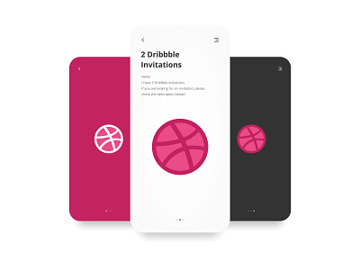 2 Dribbble Invitations dribbble dribbble best shot dribbble invitation dribbble invite invitation invite logo logo design