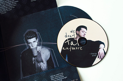 "We Dont Talk Anymore" CD Album cd album cd cover graphicdesign typography