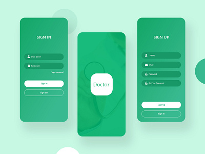 Doctor Application Ui adobe xd application design appointment dailyui design concept doctor app dotor dribbble screen dribble login screen login ui minimal minimalist mobile ui splash screen trend 2020 typogaphy ui challenge uiux visualization