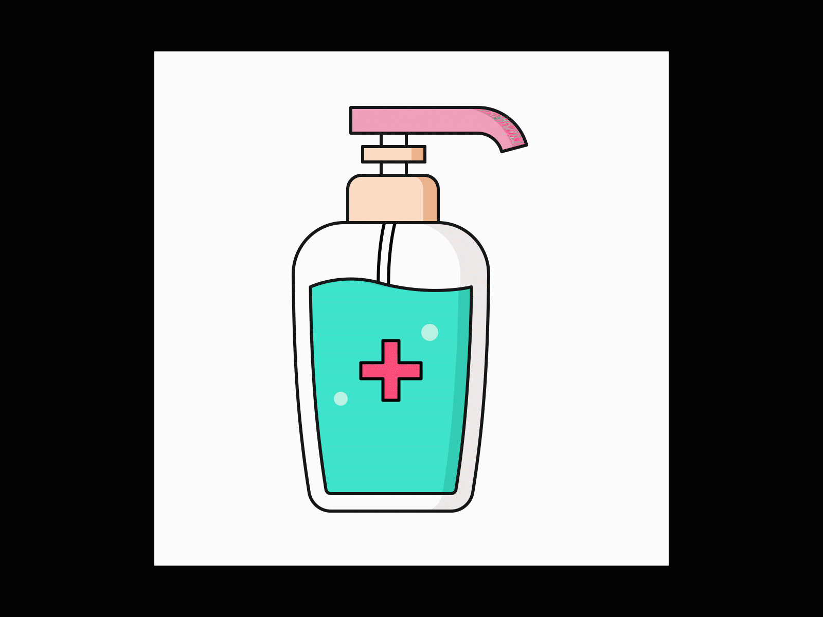 Sanitizer Animation abode illustrator adobe after effects corona virus covid 19 sanitizer simple animation