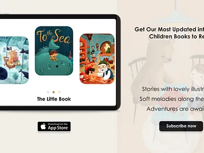 Day 3 #UI 100dayschallenge childrens book illustration landingpage uidesign