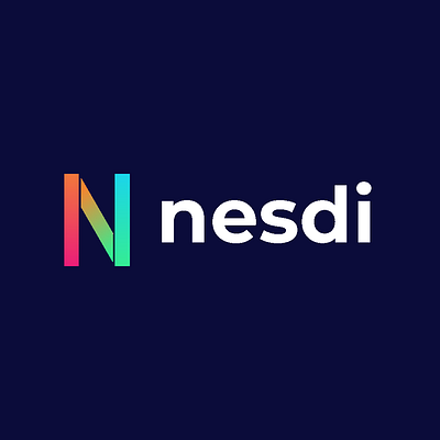 Nesdi modern N letter logo art brand branding creative design designer dise graphic graphicdesign graphicdesigner illustration illustrator logo logodesign logodesigner logodesigns logos logotype marketing photoshop