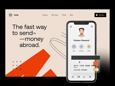 Swap: Header app app design application e finance earnings exchange finance fintech identity interface portfolio product design site transfer user interface visual identity web web design web site website