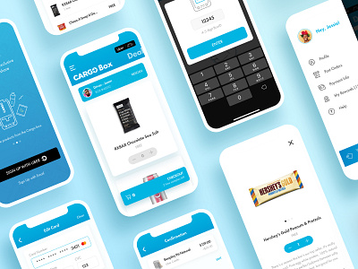 Product Design for Cargo App (2/3) cargo clean ios mobile mobile app mobile app design mobile design mobile ui products ride ride sharing rideshare ridesharing