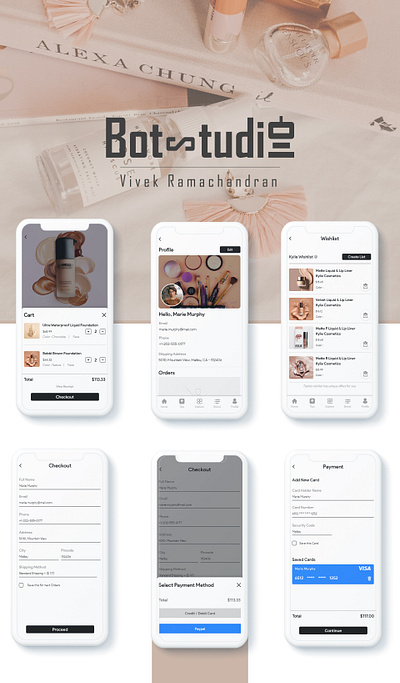 Fashio - Official Release branding cosmetic design fashion fashion brand makeup mobile app ui kit ui kit design uidesign uxdesign
