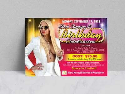 Birthday Flyer adobe illustrator adobe photoshop cc birthday birthday flyer branding design flyer flyer design graphic design promotional flyer sell sheet