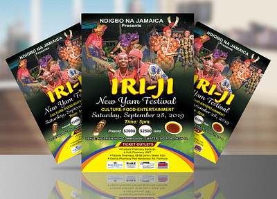 New Yam Festival Flyer adobe illustrator adobe photoshop cc branding design flyer flyer design graphic design new yam festival flyer new yam festival flyer promotional flyer sell sheet