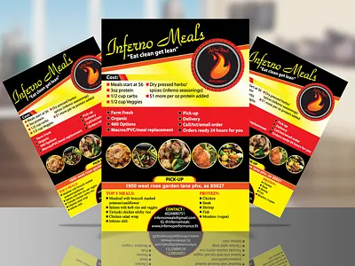 Meals Flyer adobe illustrator adobe photoshop cc branding design flyer flyer design graphic design meals flyer meals flyer promotional flyer sell sheet