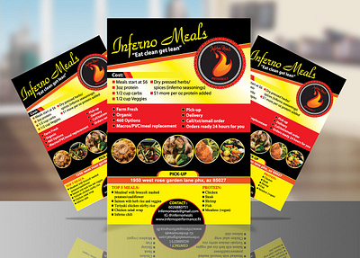Meals Flyer adobe illustrator adobe photoshop cc branding design flyer flyer design graphic design meals flyer meals flyer promotional flyer sell sheet