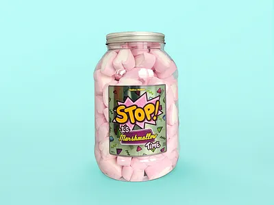 STOP! it´s Marshmallow Time 3d art artist branding characterdesign design diseño graphicdesign illustration logo packaging