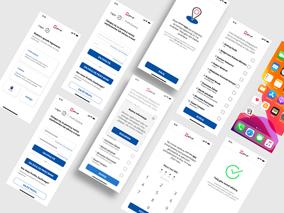 E-voting app app clean design flat ios minimal ui ux vector web