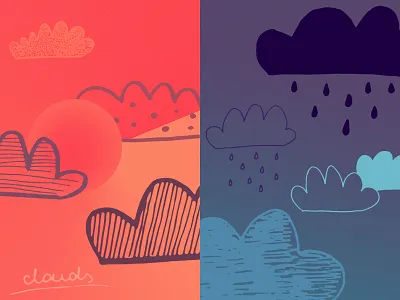 24 Hand-drawn Clouds Vector Doodles Photoshop Brushes brush brushes cloud clouds doodle hand drawn handmade photoshop photoshop brush popart rain retro sky storm vector vintage weather