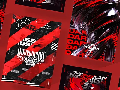 Gosmow - Poster series 3d 3d art cinema4d color design illustration octane poster poster art red render