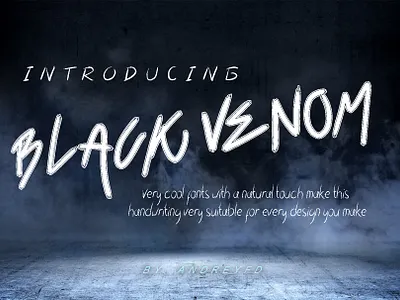 Black Venom art design font fontandroid fontdesign fonts fontstyle fonty graphicdesign handlettering handwritten lettering popularfont trendingfont type typedesign typeface typography typographydesign weddingfont