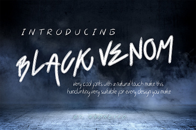 Black Venom art design font fontandroid fontdesign fonts fontstyle fonty graphicdesign handlettering handwritten lettering popularfont trendingfont type typedesign typeface typography typographydesign weddingfont