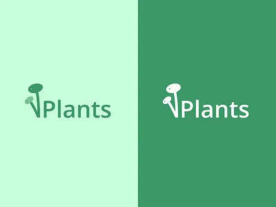 Plants Logo branding design green leaf logo minimal plant plant logo plants logo
