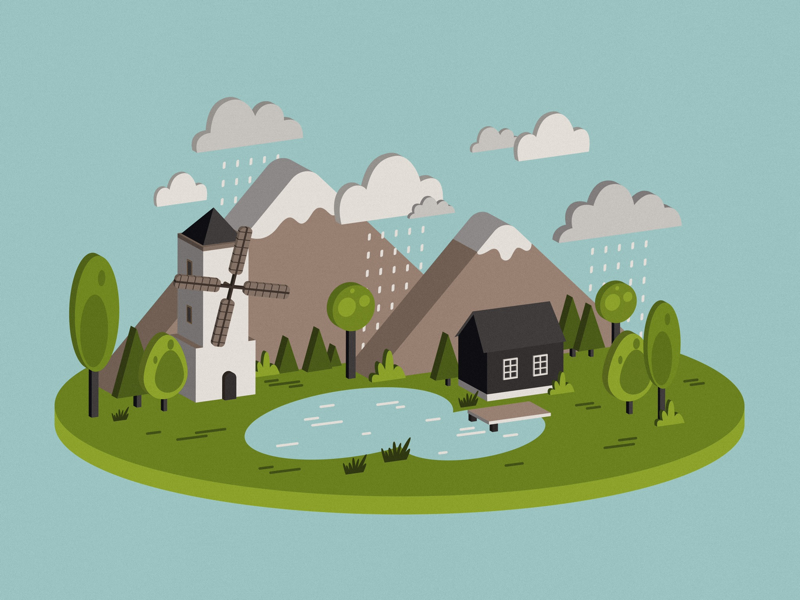 Example of Isometric landscape