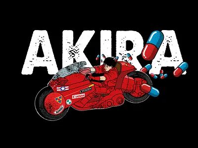 Akira adobe design illustration illustrator japan teeshirt vector vector art