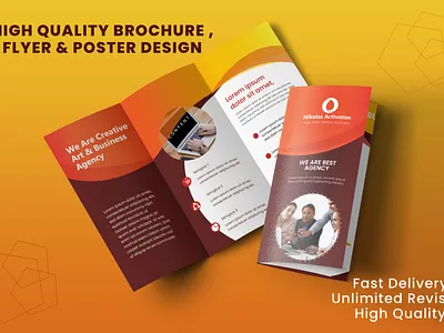 print ready professional business brochure booklet branding brochure brochure design brochure layout brochure mockup brochure template design flat identity illustration minimal print tri fold tri fold brochure