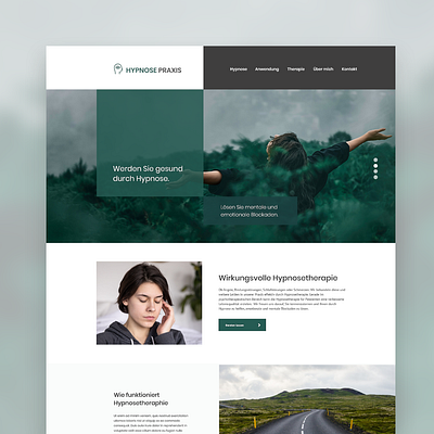 Hypnosis Therapy Practice Website Design adobexd agency company website design health hypnosis mental health therapy web web design webdesign website websitedesign wordpress