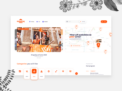 Kingsday 2020 dutch dutch government google home incentro king kingsday koningsdag live map netherlands platform queen royals streaming ui ux video webdesign