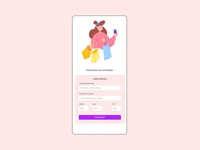 Credit card checkout credit card credit card checkout daily 100 challenge dailyui design illustration web