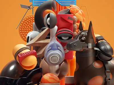 Dope 3d adobe art cinema4d design graphic design illustration inspiration modern octane