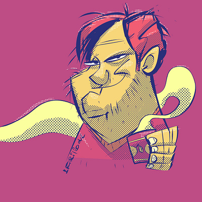 Profile pic: HomeOffice 2 characterdesign clipstudiopaint coffee coffeesketch me profile