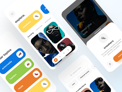 Photo Collection App | Minimal App Design app app design cleanui colors design minimal app photo app ui uiux userexperience userinterface userinterfacedesign