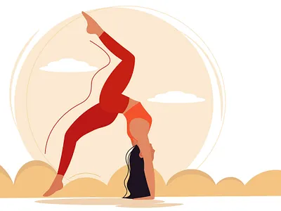 Yoga design flat illustration illustration art illustrations illustrator location minimal vector vector art