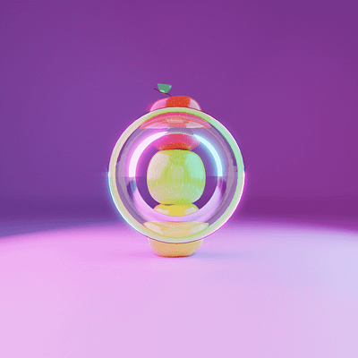 O - #36daysoftype 3d blender