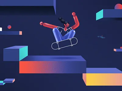 School Of Motion - Jump animation character character design design illustration inspiration photoshop recent styleframe vector