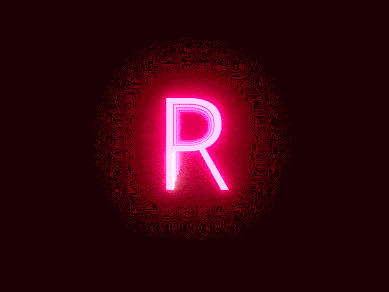 R - #36daysoftype 3d blender loop