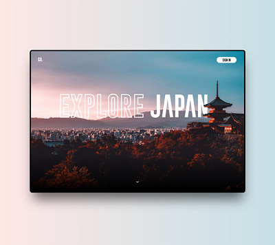 Explore Japan | Parallax Animation Freebie adobexd animation explore japan landingpage parallax parallax effect scrolling ui