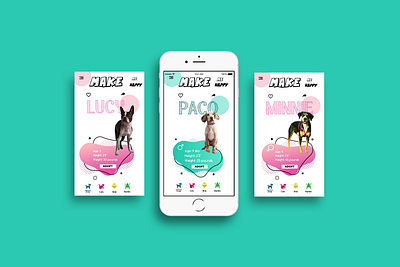 Animal Adoption App adoption animals animation app brand design branding design illustration logo minimal typography ui ux