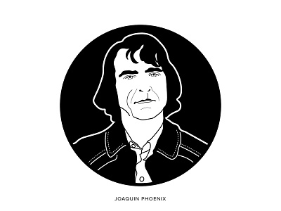 Joaquin Phoenix art graphic graphic art illustration joaquin phoenix joker joker movie manish mansinh portrait portrait art portrait illustration