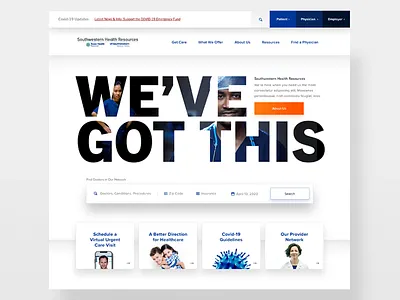 Hospital Homepage branding design doctor health care healthcare hospital interactive type ui user experience user experience design ux web design
