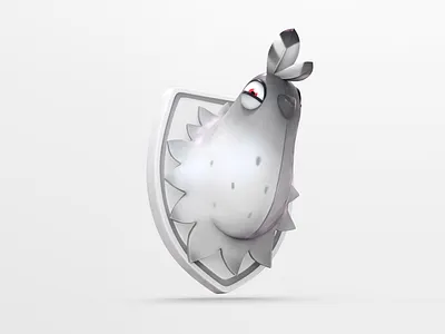 Mini Kurlyk black and white blender character cute funny illustration pigeon toy