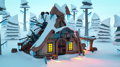 The Nordic Smith 3d environment gameart gameasset gameready handpainted lowpoly maya substancepainter textured